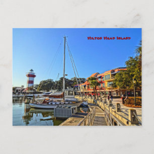 Harbour Town Lighthouse - Hilton Head Island SC Postcard