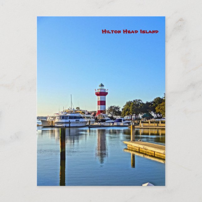 Harbour Town Lighthouse - Hilton Head Island SC Postcard (Front)