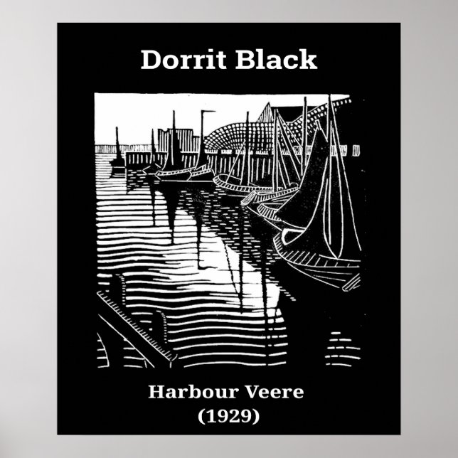 Harbour Veere by Dorrit Black (1929) Poster (Front)