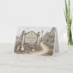 Harbour Village Welcome Sign Card