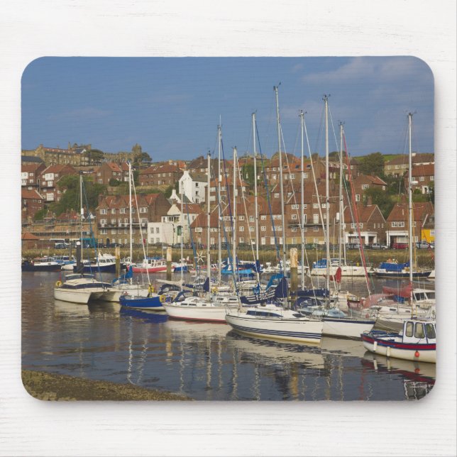 Harbour, Whitby, North Yorkshire, England Mouse Pad (Front)