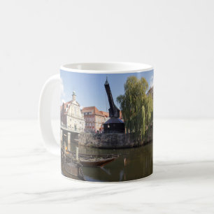 Harbour with River Ilmenau and Old Crane, Luneburg Coffee Mug