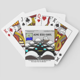 Hard-Boiled Corporate Meeting Funny Playing Cards