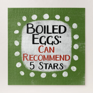Hard Boiled Eggs Review 5 Stars Jigsaw Puzzle