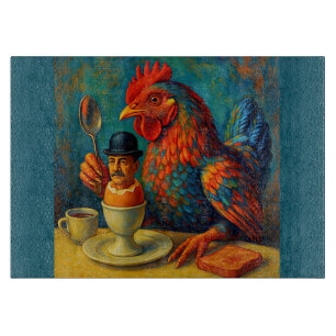Hard-Boiled Human - Fowl Play at Breakfast Cutting Board
