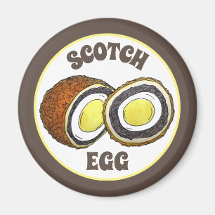 Hard Boiled Scotch Eggs UK British Snack Food Magnet