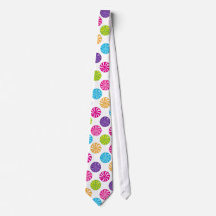 Hard candy pattern sweet treat tie