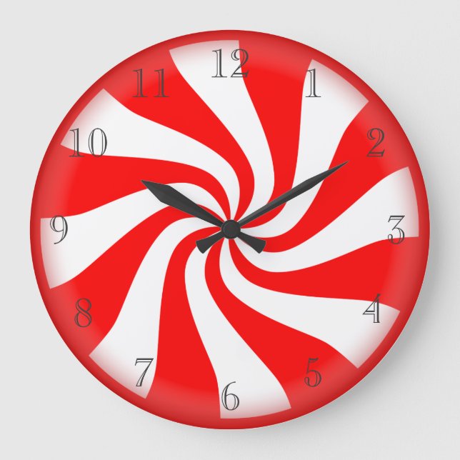 Hard candy peppermint clock (Front)