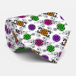 Hard candy sweet treat pattern tie