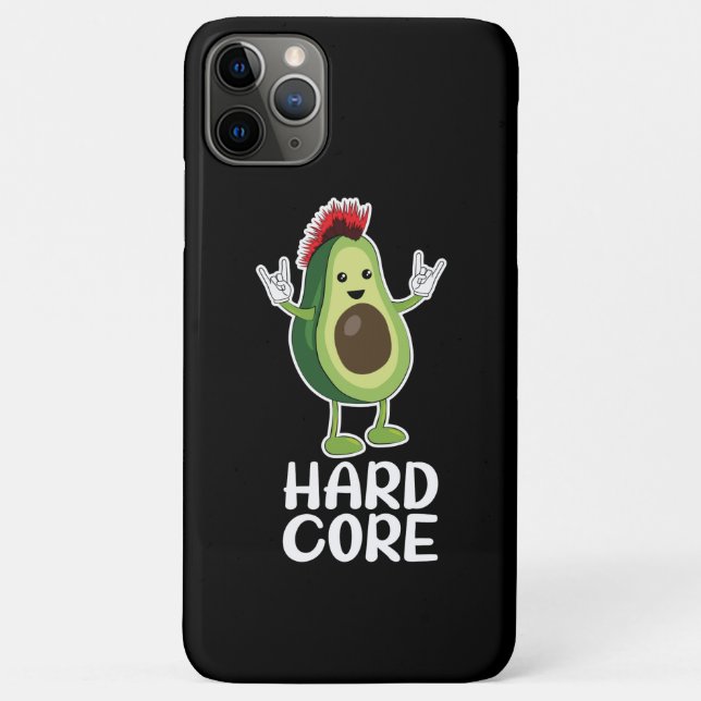 Hard Core Avocado Funny Case-Mate iPhone Case (Back)