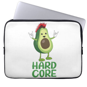 Hard Core Avocado Funny Laptop Sleeve