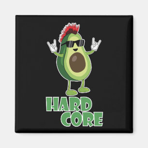 Hard Core Avocado Funny Magnet