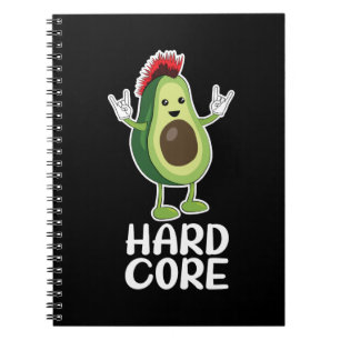 Hard Core Avocado Funny Notebook