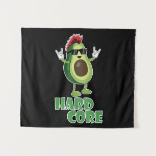 Hard Core Avocado Funny Tapestry