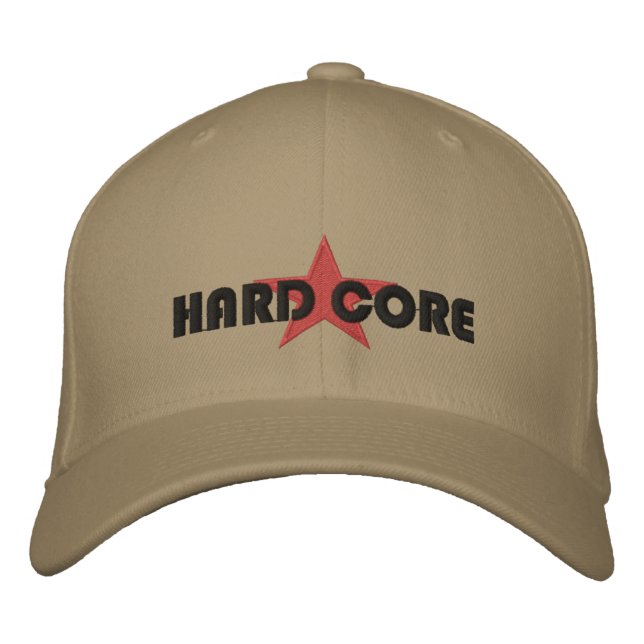HARD CORE - - Customised Embroidered Hat (Front)