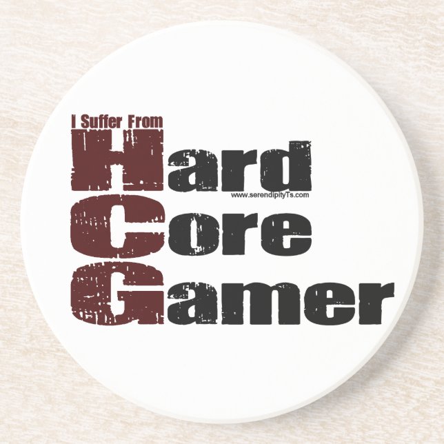 Hard Core Gamer Coaster (Front)