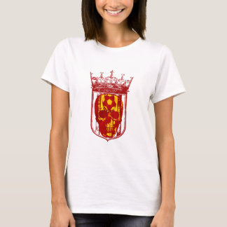 Hard core Spanish futbol fans skull shield gifts T-Shirt