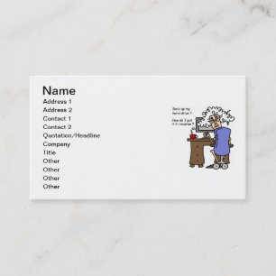 Hard Drive Back Up Humourous Business Card