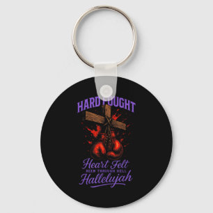 Hard Fought Heart Felt Hallelujah - Christian Boxi Key Ring