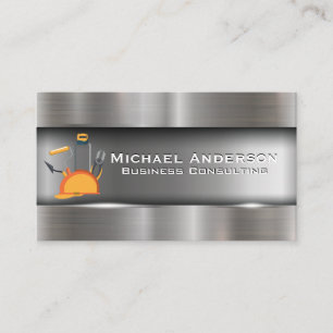 Hard Hat and Tools   Construction Business Card
