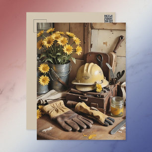 Hard Hat Holiday Postcard