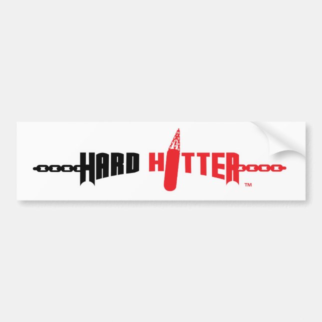 Hard Hitter Logo Bumper Sticker (Front)