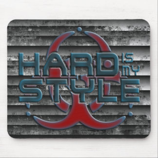Hard Is My Style 3D | grunge stripes | hardstyle Mouse Pad