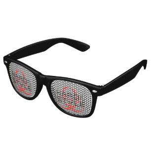 HARD is my STYLE - black & white stripes Retro Sunglasses