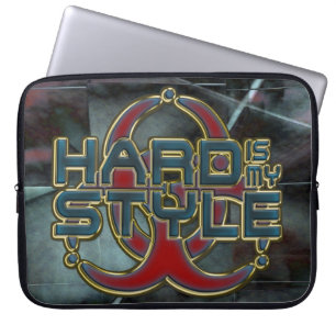 HARD is my STYLE + your background image Laptop Sleeve
