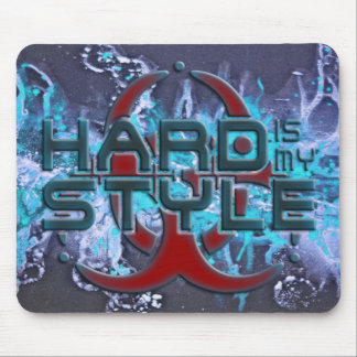 HARD is my STYLE + your background image Mouse Pad
