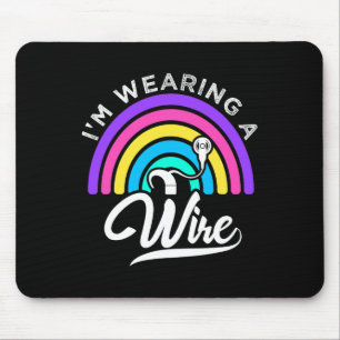 Hard Of Hearing ASL Fun Hearing Impaired Deaf Awar Mouse Pad