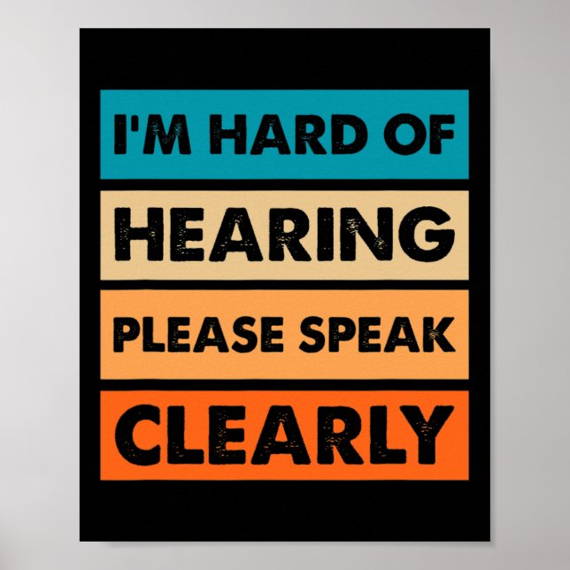 Hard of Hearing Deaf Hearing Impaired ASL Sign Lan (Front)