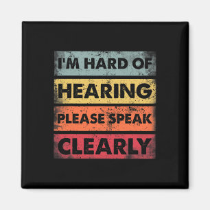 Hard of Hearing Deaf Hearing Impaired ASL Sign Lan Magnet