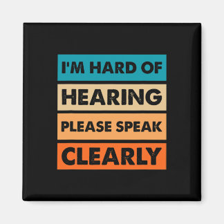 Hard of Hearing Deaf Hearing Impaired ASL Sign Lan Magnet