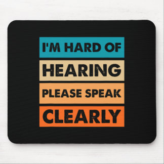 Hard of Hearing Deaf Hearing Impaired ASL Sign Lan Mouse Pad