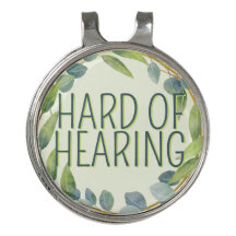 Hard of Hearing Deafness Alert Green Botanical