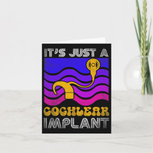 Hard Of Hearing Fun Asl Hearing Impaired Cochlear Card