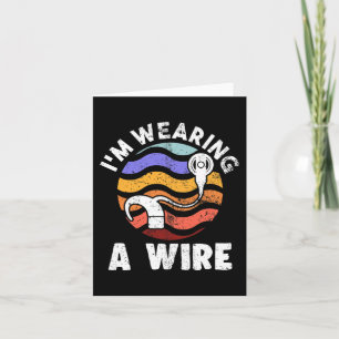 Hard Of Hearing Fun ASL Hearing Impaired I'm Weari Card