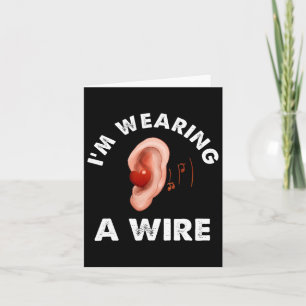 Hard Of Hearing Fun Asl Hearing Impaired I'm Weari Card