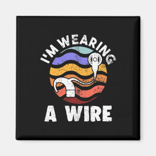 Hard Of Hearing Fun Asl Hearing Impaired I'm Weari Magnet