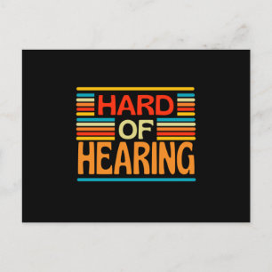 Hard Of Hearing Hearing Impaired Postcard