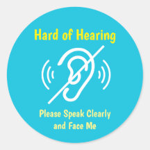 hard of hearing pinback