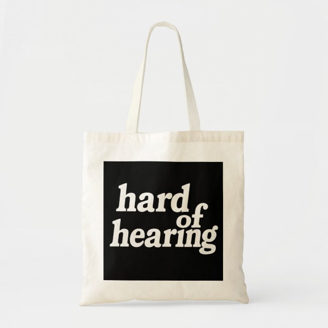 Hard of Hearing Pride Tote Bag Design   (Front)