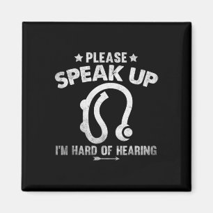 Hard Of Hearing Vintage Hearing Impaired Please Sp Magnet