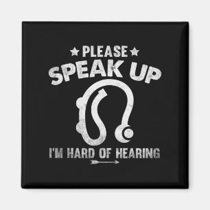 Hard Of Hearing Vintage Hearing Impaired Please Sp Magnet