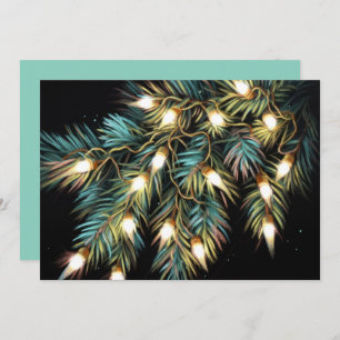 Hard Pastel Drawing Christmas Holiday String Light