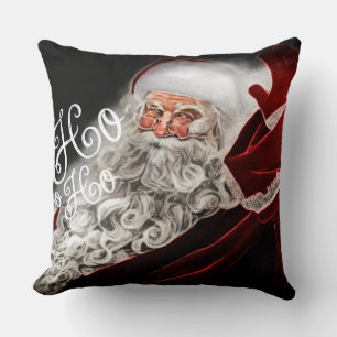 Hard Pastel Drawing Christmas Santa Baby Elf Cushion