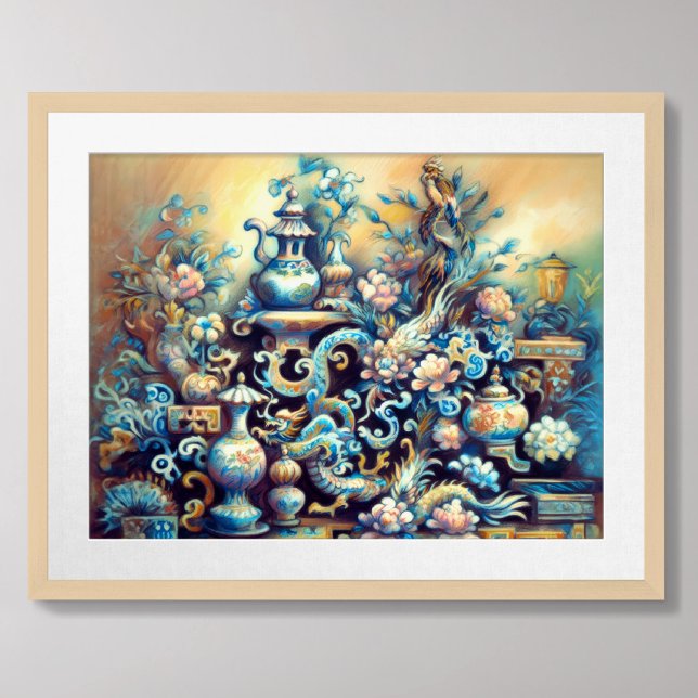 Hard Pastel Drawing of Chinese Menagerie Poster (Creator Uploaded)