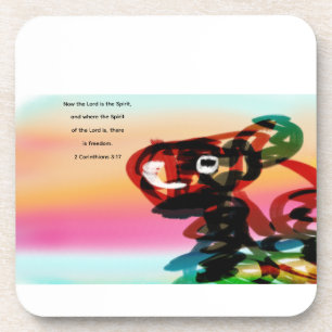 Hard plastic coaster