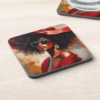 Hard plastic coaster